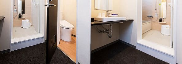 トイレとバスが別々 セパレートタイプの客室